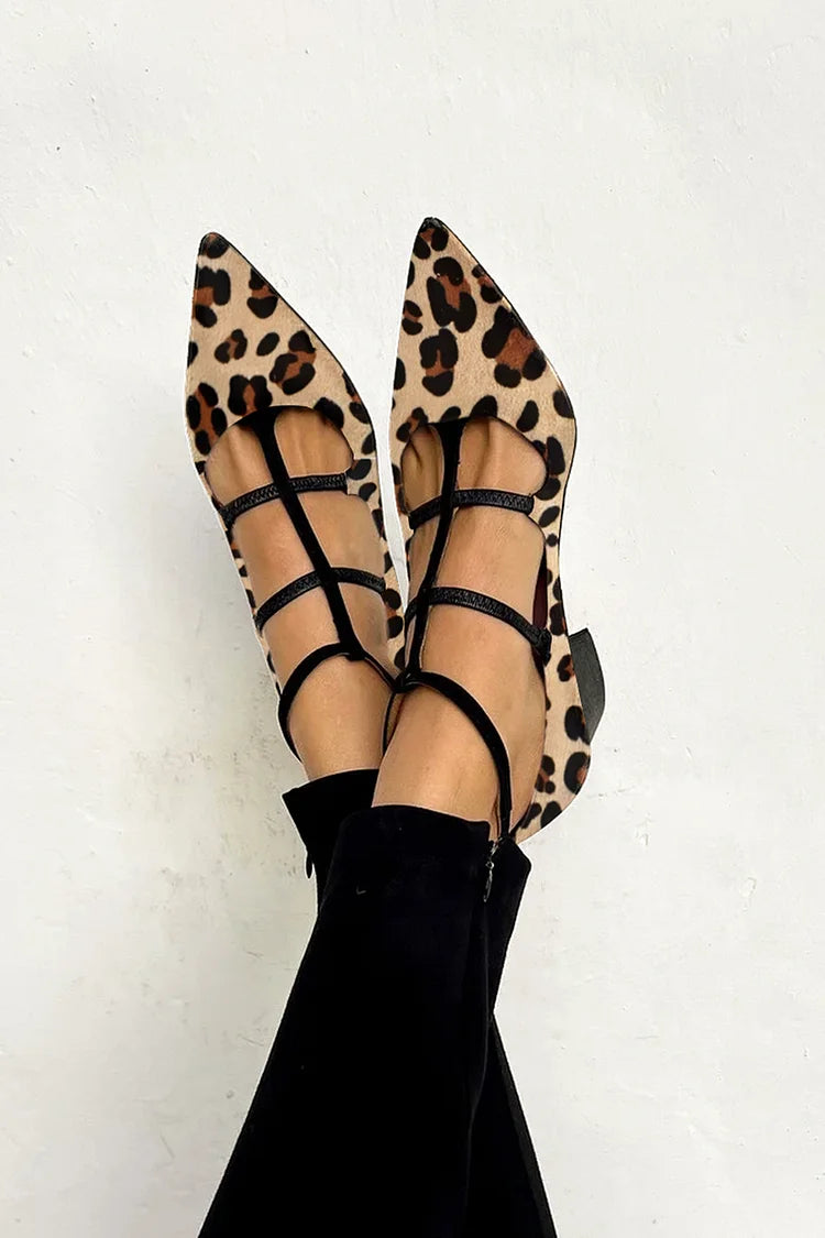 BRIDGET™ | LEOPARD STROPP BALLETT HÆLER