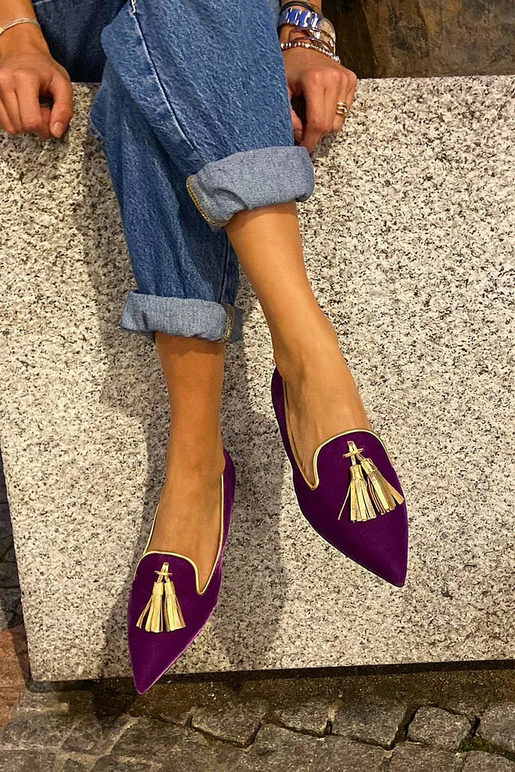 LOAFER MED ELEGANTE KVASTER