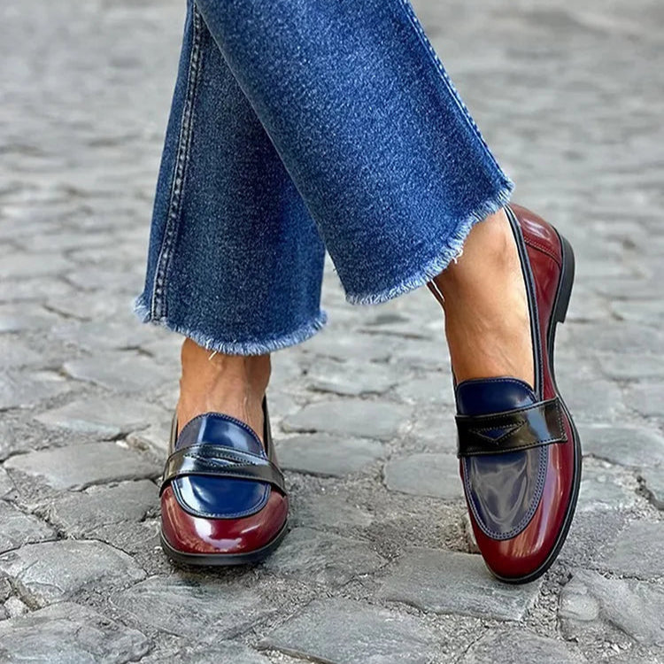 SKINNENDE TRIKOLORE LOAFER