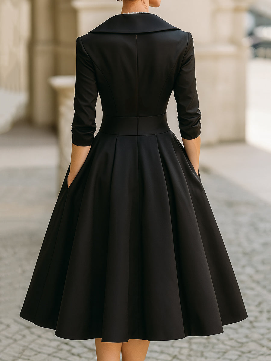MAGDA™ | ELEGANT MIDIKJOLE