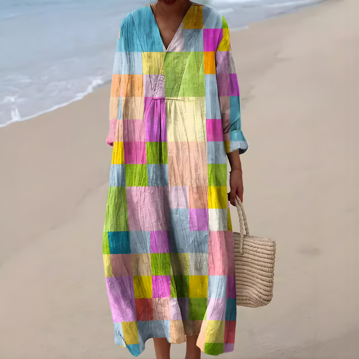 MIKAYLA™ | FARGEBLOKK SOMMERKJOLE