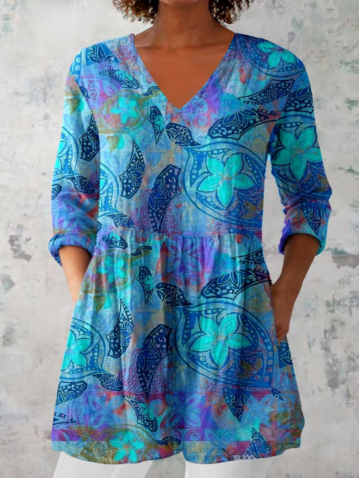 JULIETTE™ | LANG BLUSE MED V-HALS