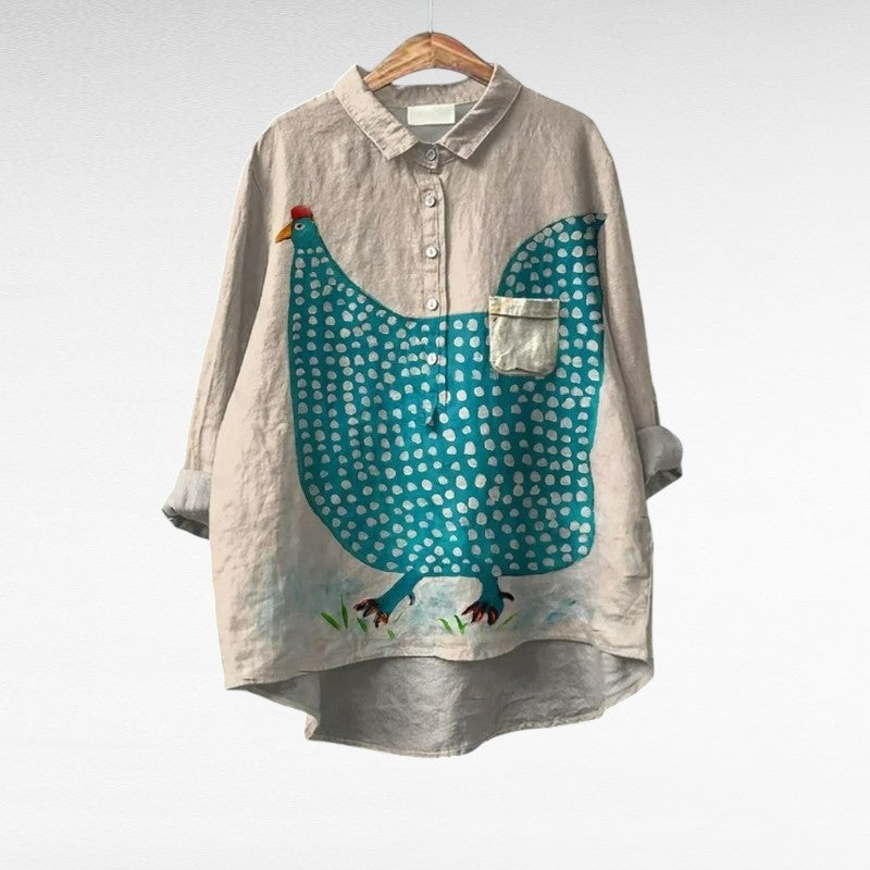 CÉLINE™ | PARISISK ELEGANT SOMMERBLUSE