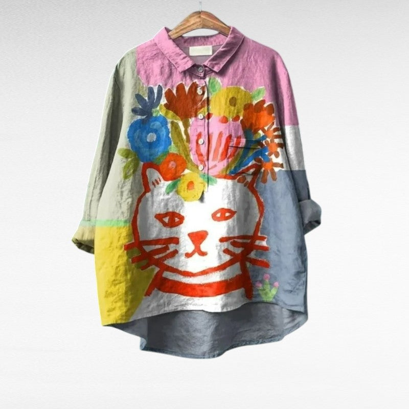 CAPUCINE™ | BLOMSTERFRISK VAKKER SOMMERBLUSE