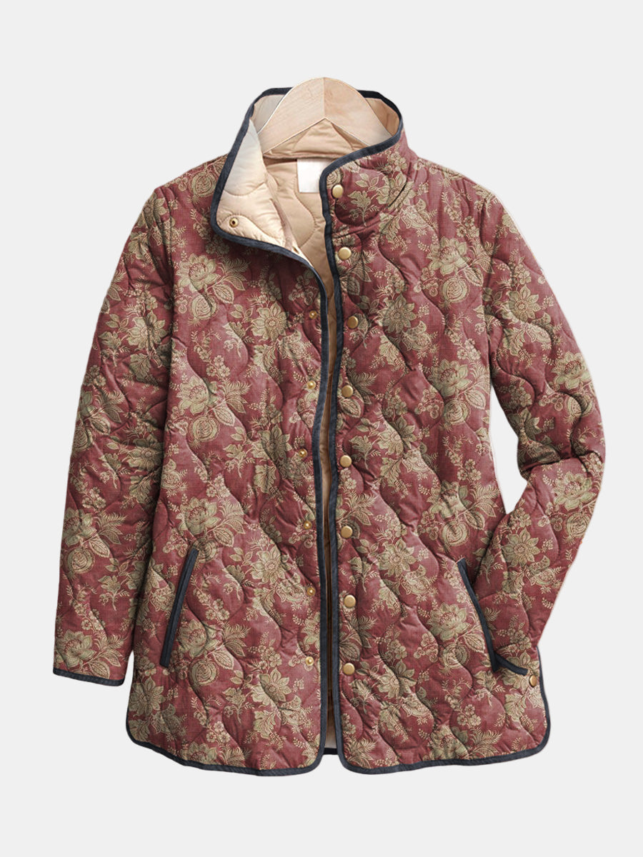 SOPHIE™ | QUILTET JAKKE MED PRINT