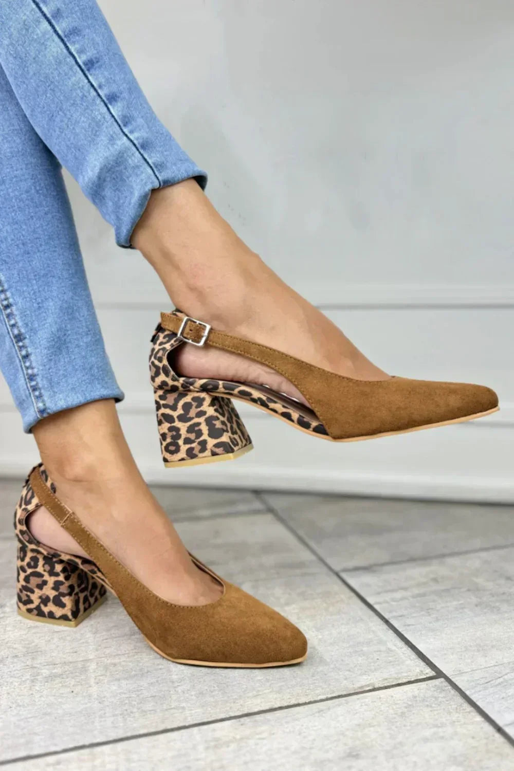 LEOPARDSLING2™ | LEOPARDMØNSTREDE HÆLER SLINGBACK