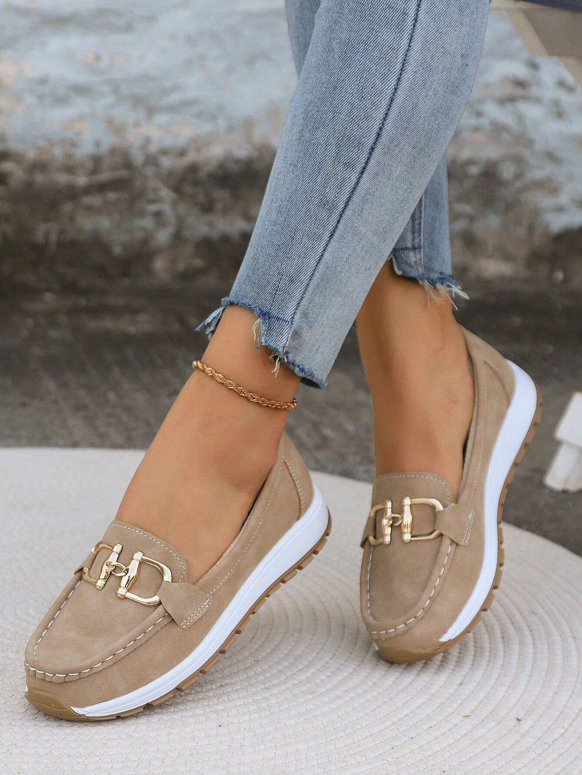 ÅSNE™ | Flate Spenne Loafers