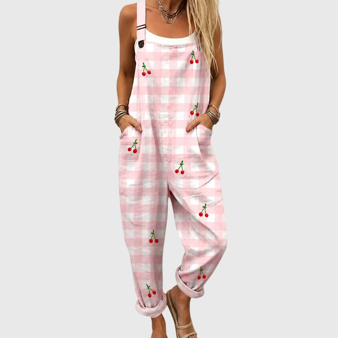 KIKKI™ | KIRSEBÆR PIKNIK SOMMER JUMPSUIT