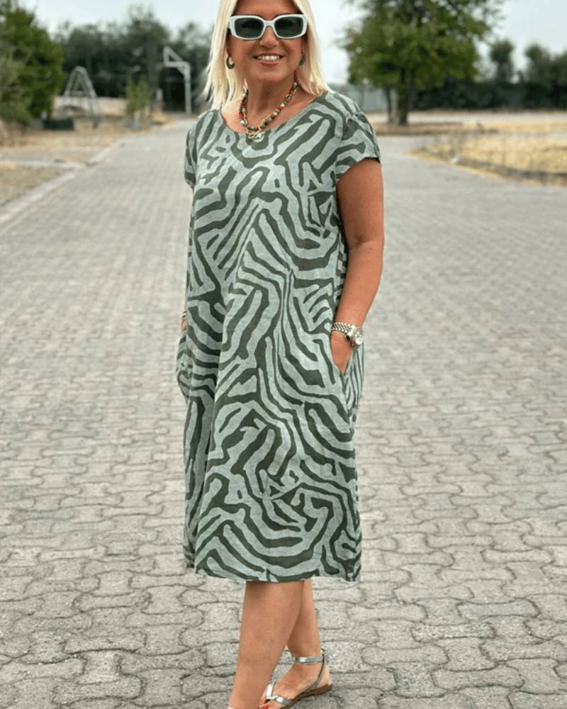 Sophia™ Rund Hals Sommerkjole