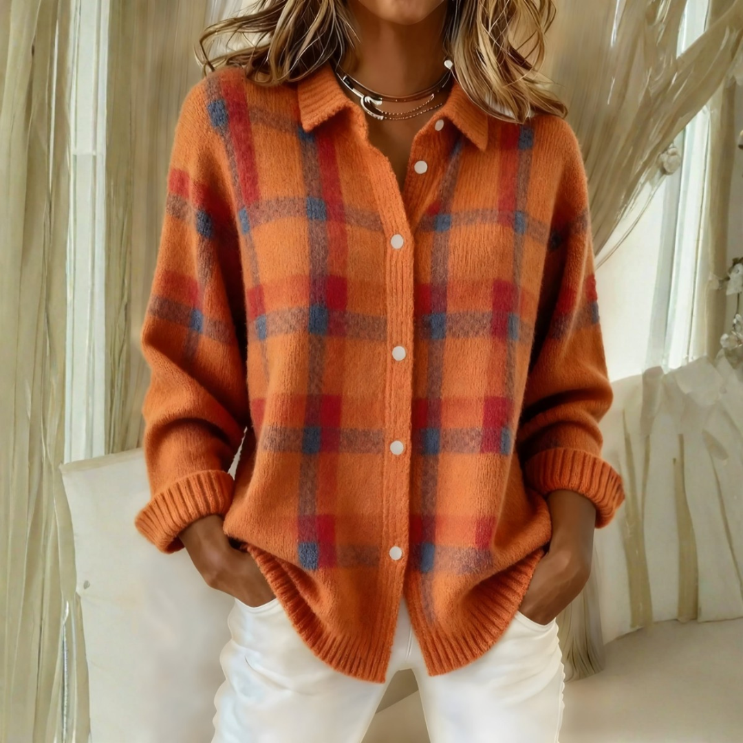 OLIVIA™ | RUTETE STRIKKECARDIGAN