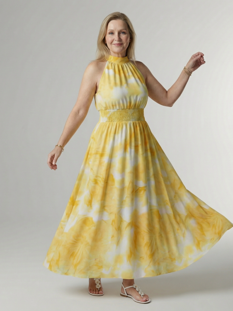 SYLIN™ | SAMLET HALTER MIDI-KJOLE