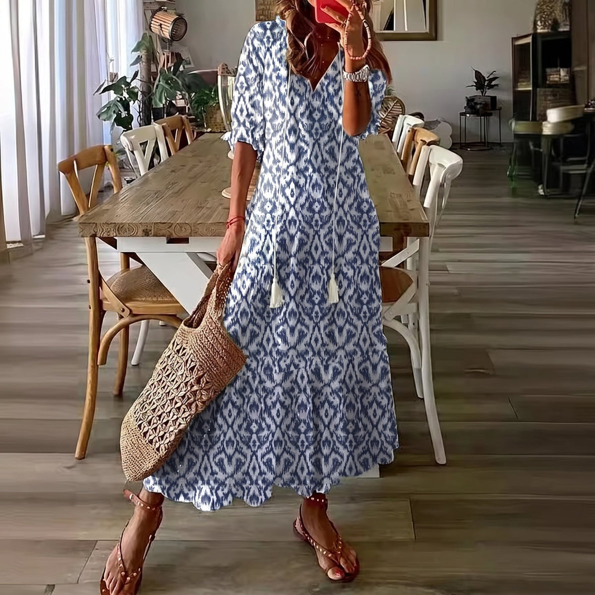 IVY™ | BOHÈMISK MAXI-KJOLE ENKEL ELEGANSE