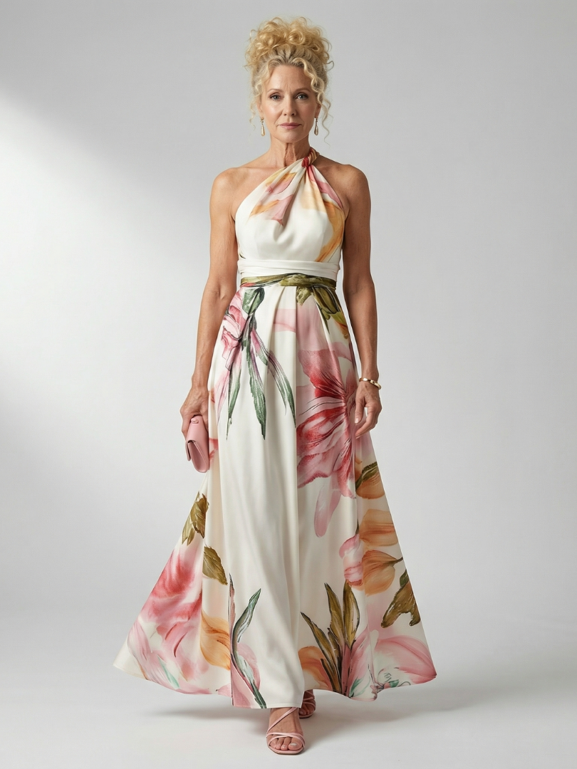 AMIEL™ | LETT BLOMSTER MAXI-KJOLE