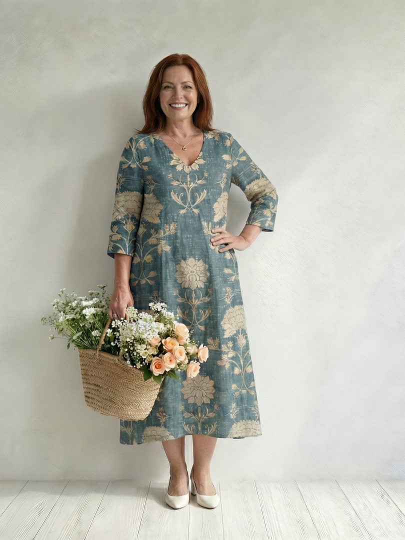 SKYE™ | BLOMSTER MAGEDEKK MIDI-KJOLE