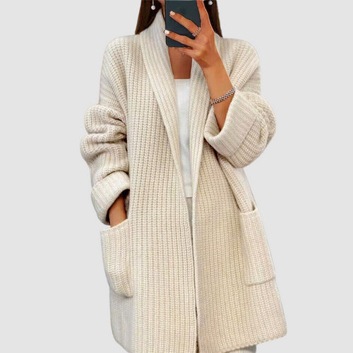 CELINE™ | STRIKKECARDIGAN — Krem