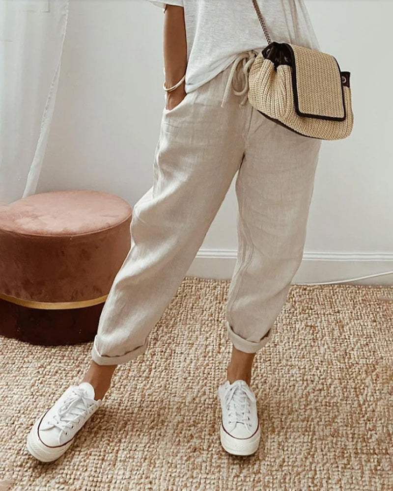 REMY™ | CASUAL ELEGANT MIDJE BUKSER