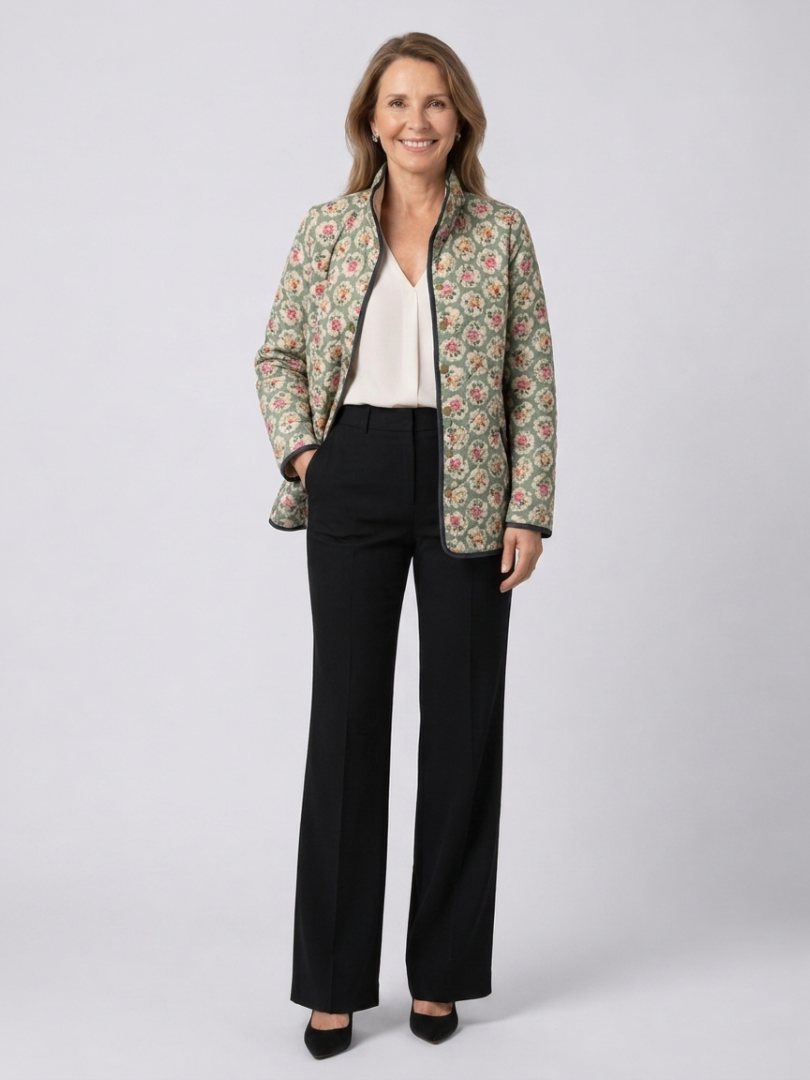 AMELIE™ | QUILTET JAKKE MED PRINT