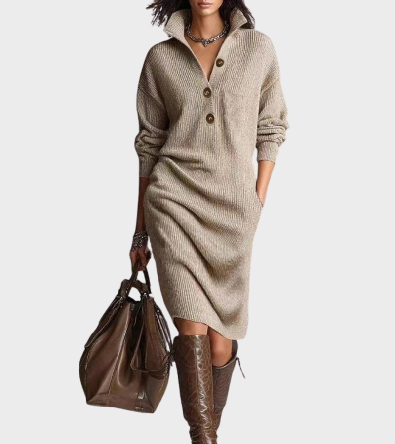 MADALYN™ | KOSELIG ELEGANT STRIKKE KJOLE