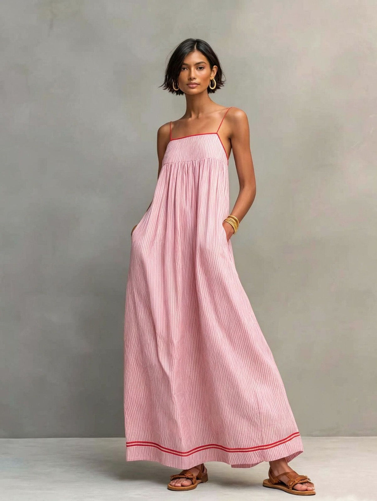 ANIELA™ | ELEGANT MAXIKJOLE — Rosa