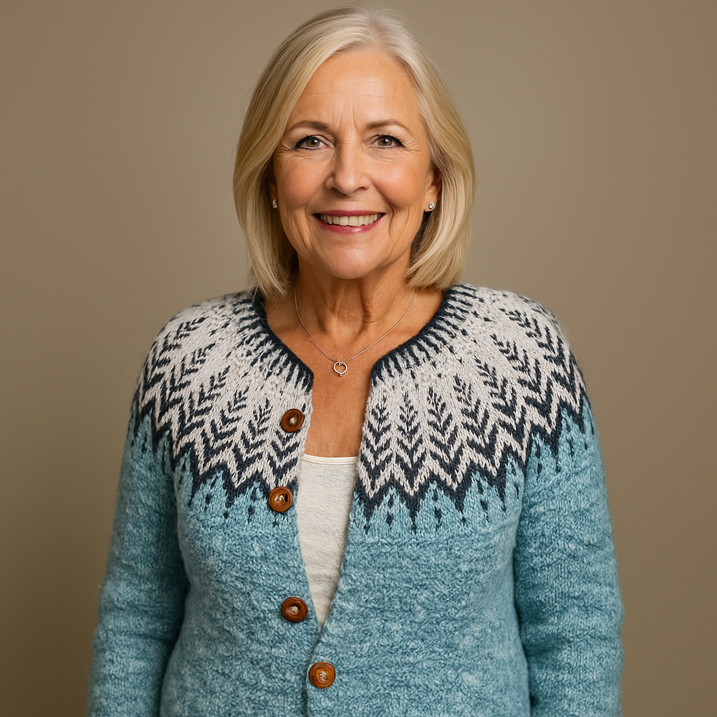 VILDE™ | RETRO NORDISK STRIKKECARDIGAN