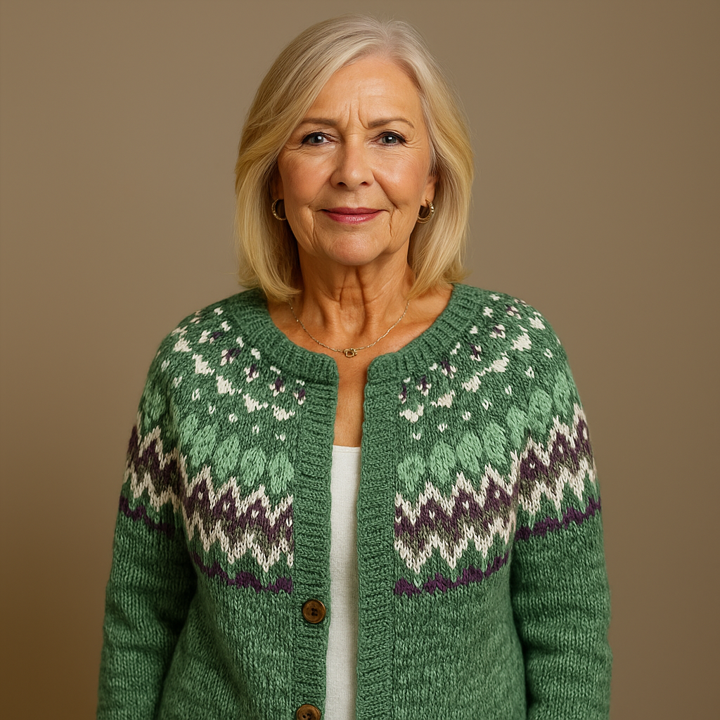 INGEBORG™ | RETRO NORDISK STRIKKECARDIGAN