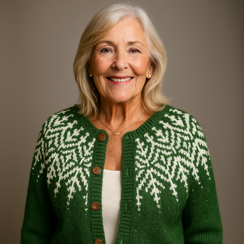 GRETHE™ | KLASSISK ISLANDSK ULLCARDIGAN