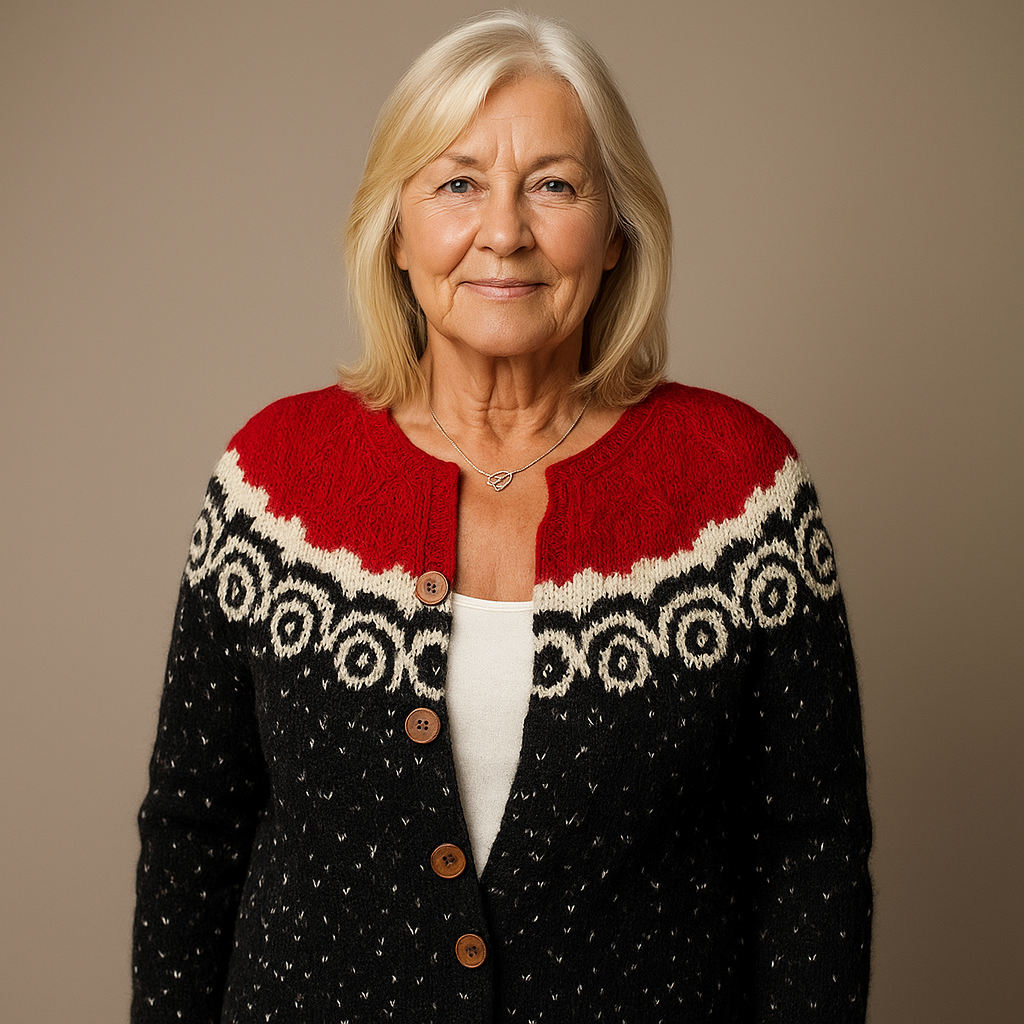 JANNIKE™ | KLASSISK ISLANDSK ULLCARDIGAN
