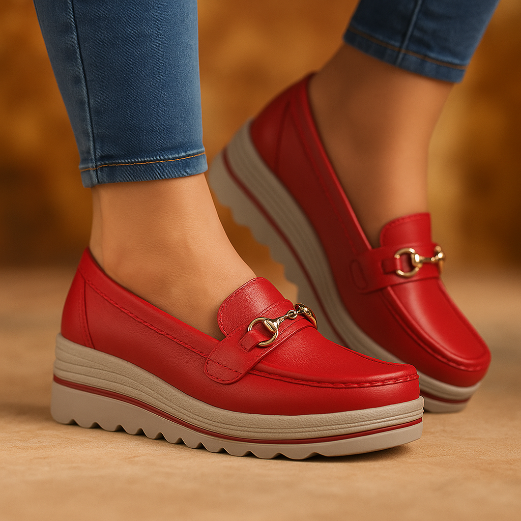 CLEMENS™ | KOMFORTABLE LOAFERS — Cherry Red