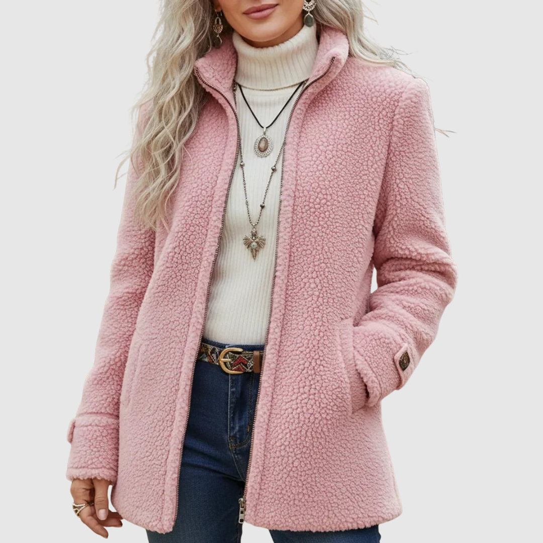 Vanessa™ Koselig Fleece-jakke med Glidelås