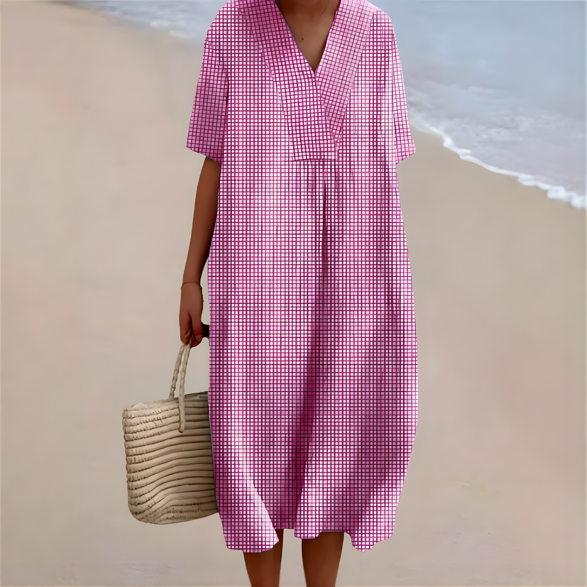 ELINA™ | ROSA RUTET SOMMERKJOLE