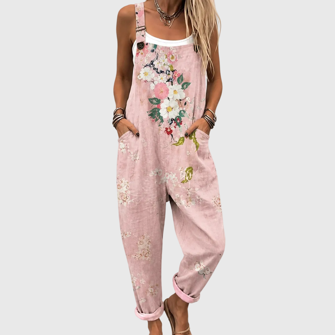 ERNA™ | ROSA BLOMSTER MYK KOMFORT OVERALL