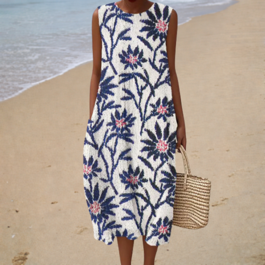CÉLINE™ | MIDI ELEGANT SOMMERKJOLE