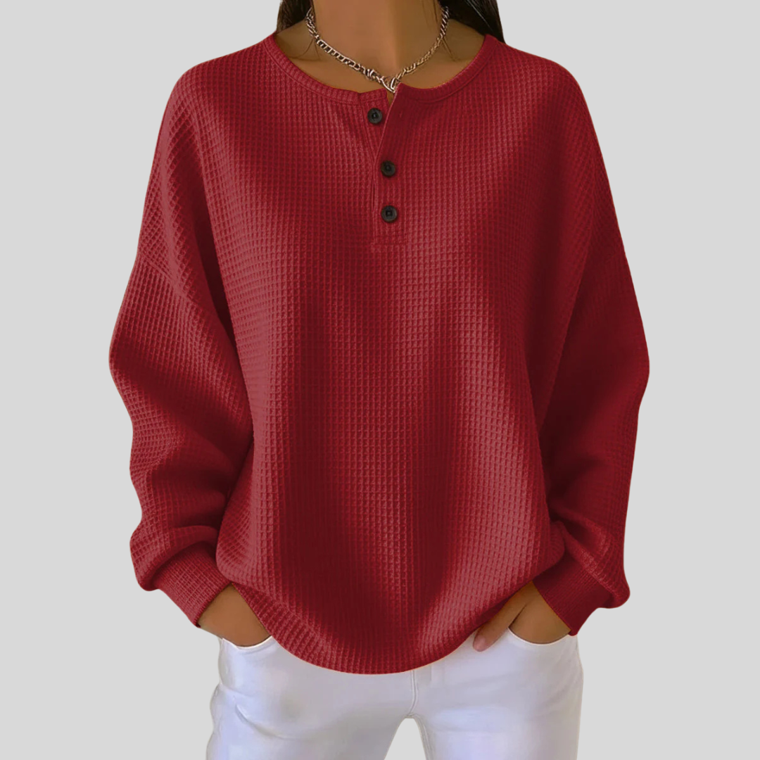ROMY™ | HENLEY-TOPP — Rød