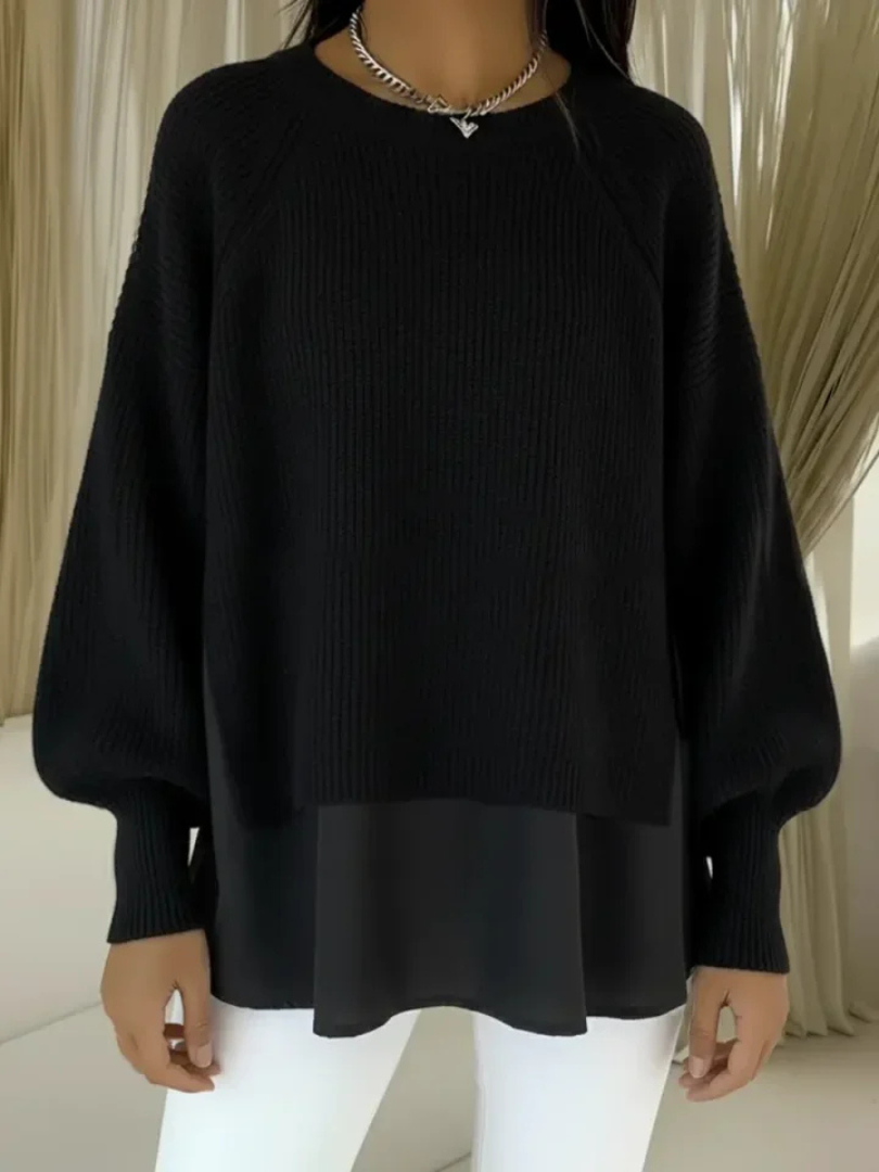 LOVISE™ | STRIKKEGENSER — Svart