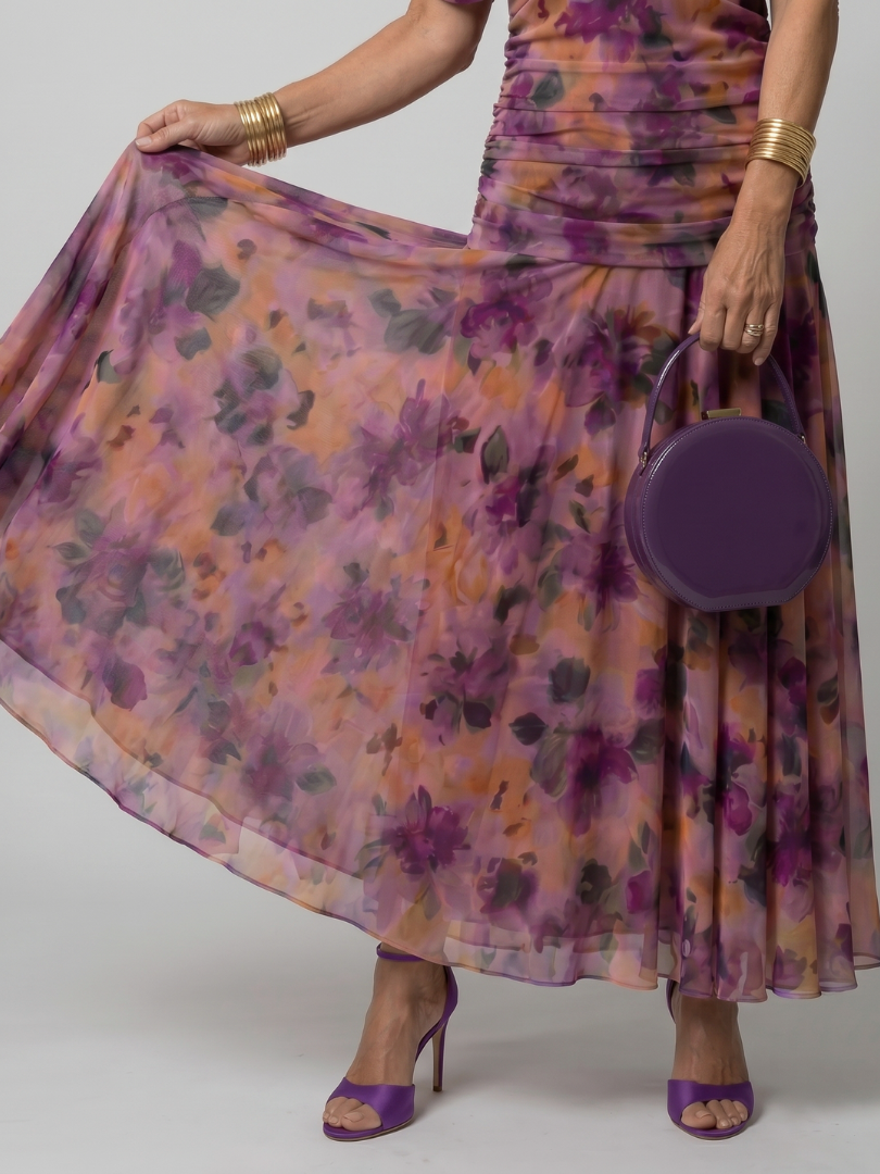 Calen | Off Shoulder Flytende Midikjole