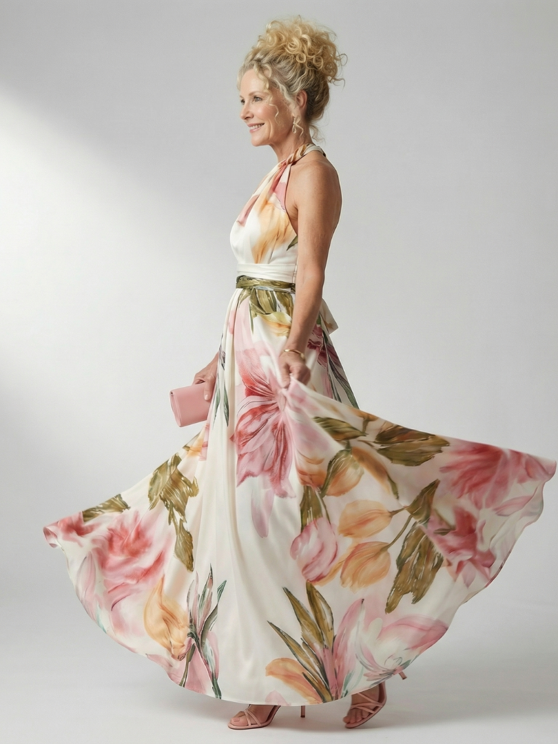 AMIEL | LETT BLOMSTER MAXI-KJOLE