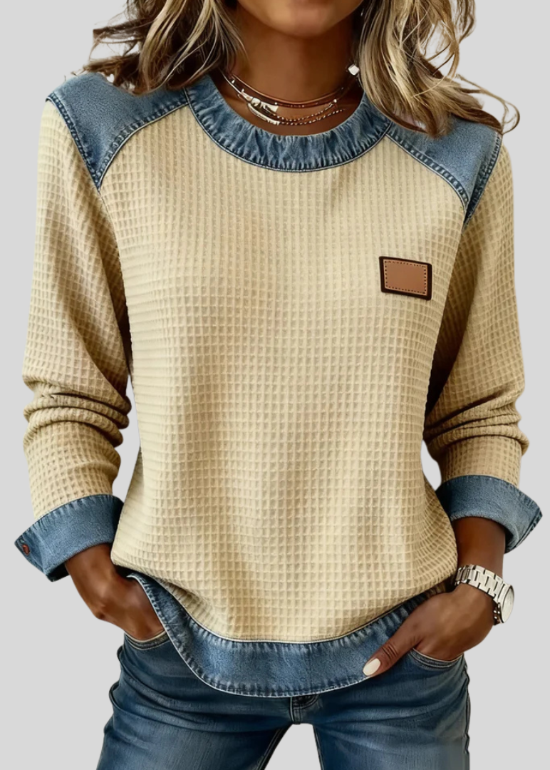 OLINE™ | KOSELIG SWEATSHIRT — Apricot