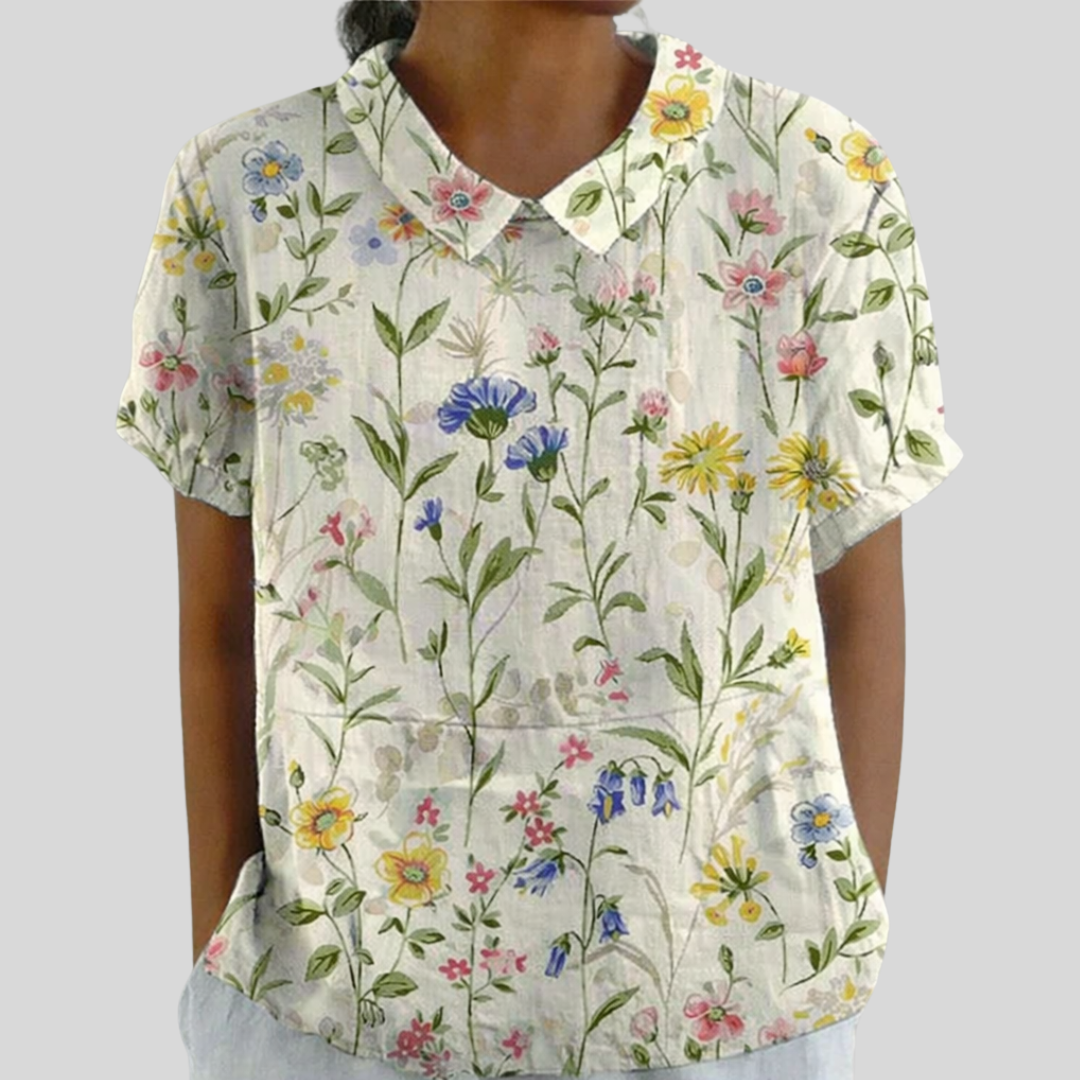 MÉLODIE™ | LANDLIG BLOMSTER BLUSE