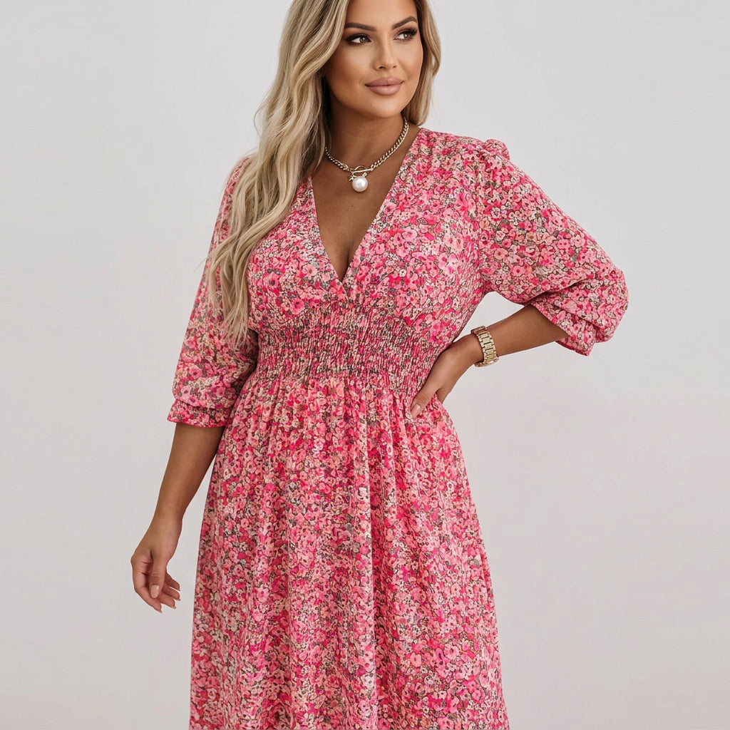 LINNEA™ | BLOMSTER PUFFERM KJOLE