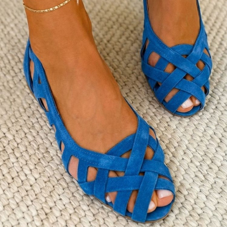 CATERINA COLORE™ | FLETTEDE SANDALER — Blå