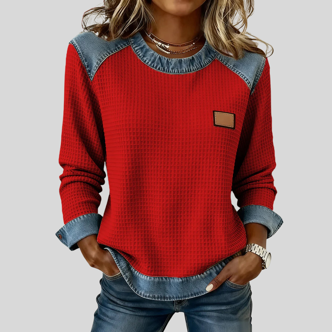 MARLISA™ | KOSELIG SWEATSHIRT — Rød