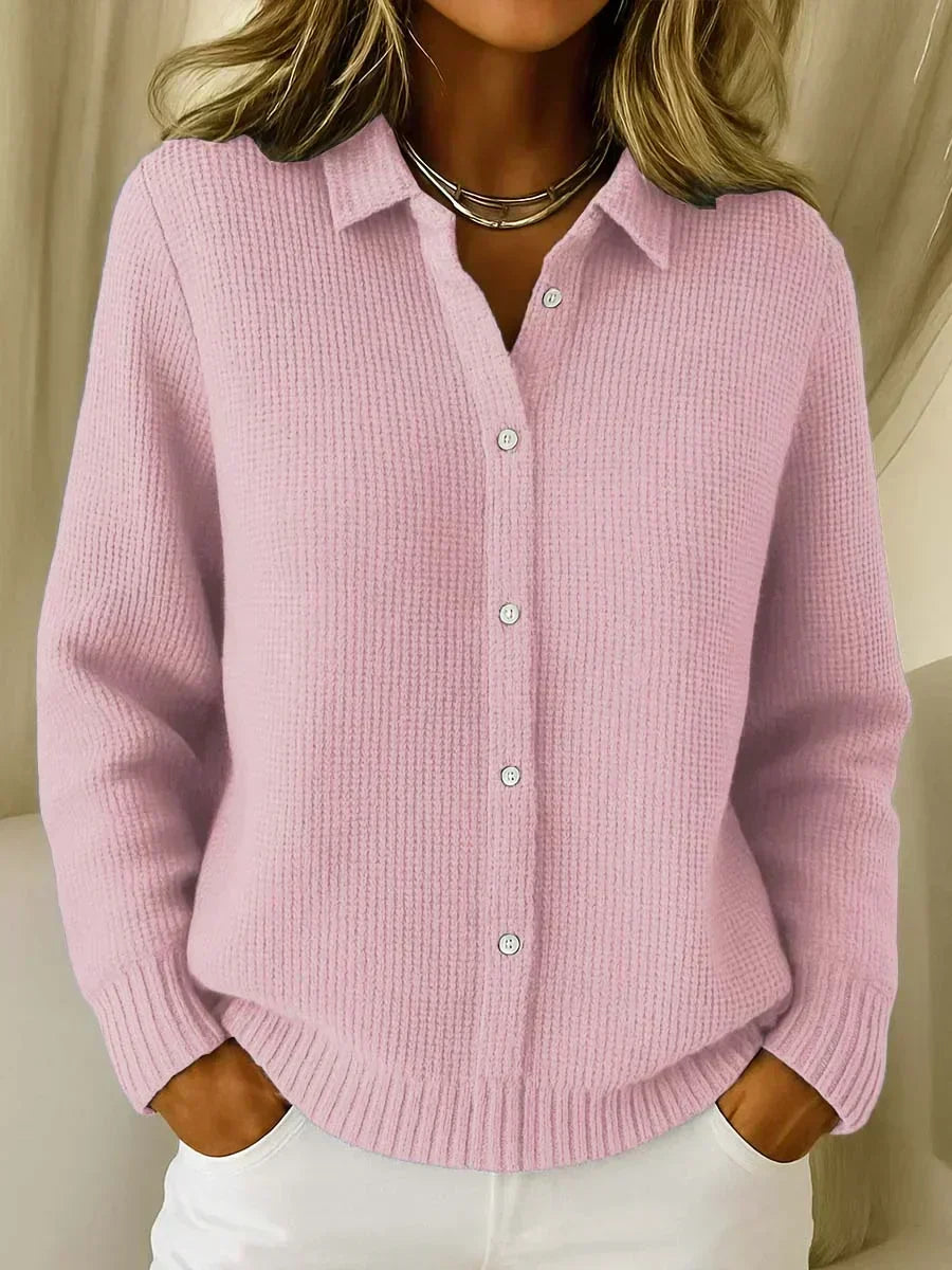 KARIN™ | STRIKKECARDIGAN — Rosa