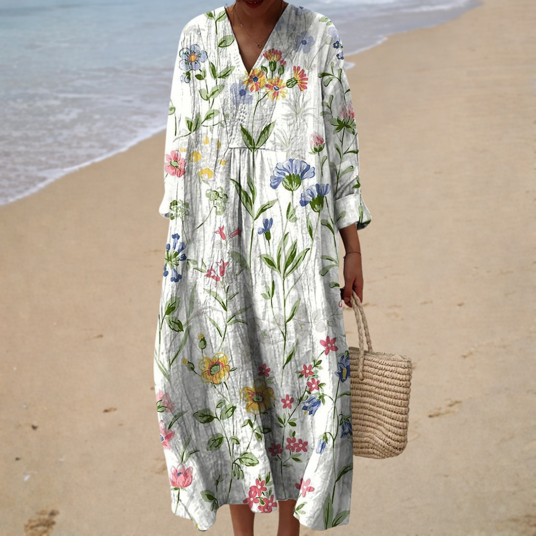 HÉLÈNE™ | LANG FLORAL SOMMERKJOLE