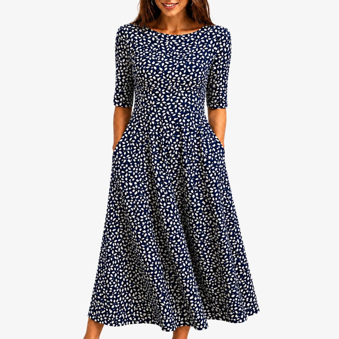 MIDNIGHT BLOOM™ | MIDNATT BLOMST MAXI-KJOLE MED LOMMER