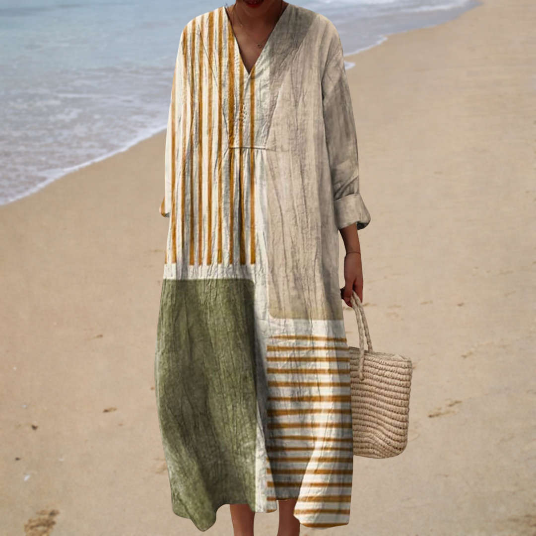GABRIELLE™ | LANG TRYKKET SOMMERKJOLE