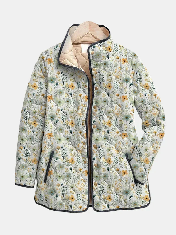 BRIGITTE™ | QUILTET JAKKE MED PRINT