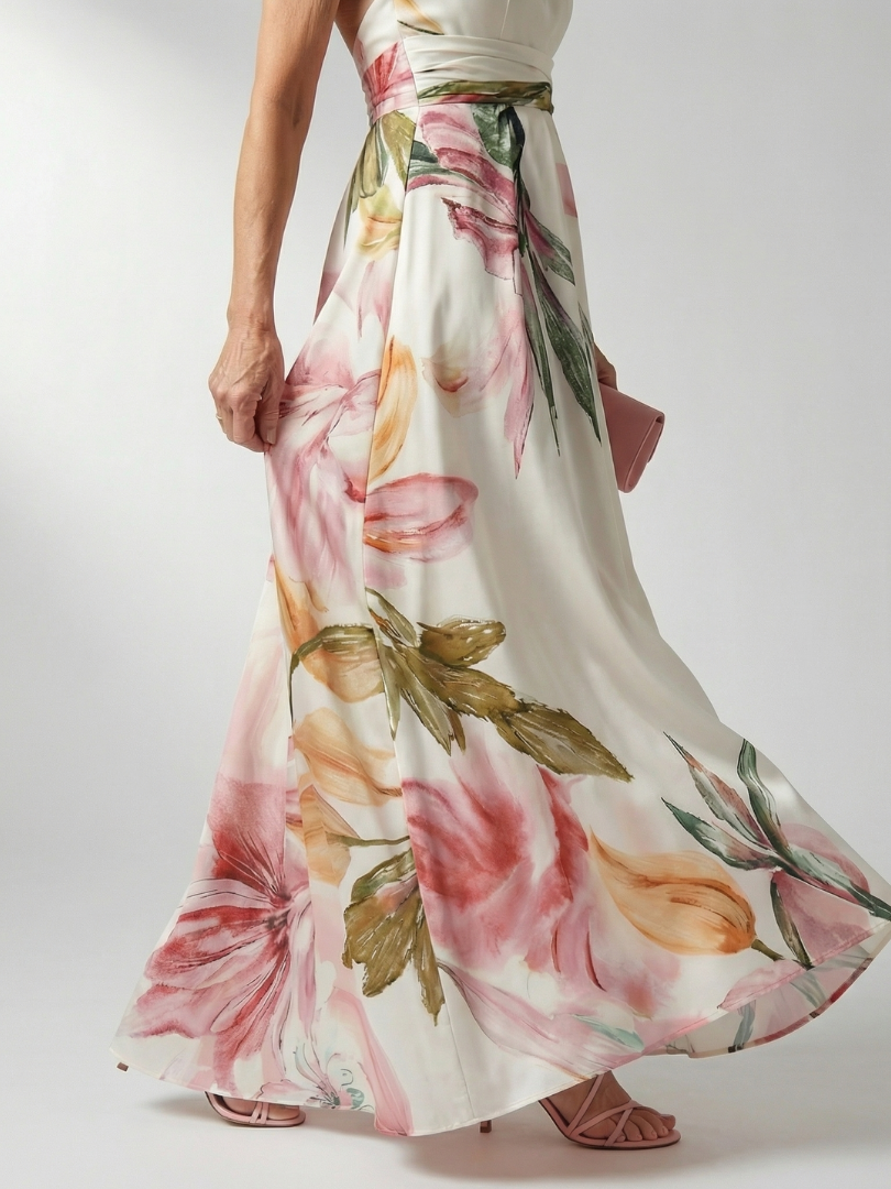 AMIEL | LETT BLOMSTER MAXI-KJOLE