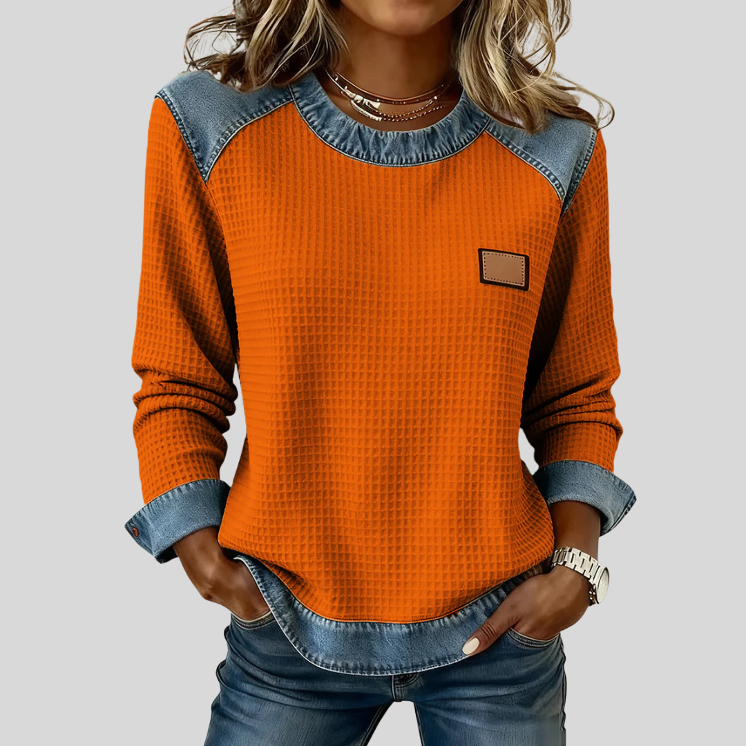 MARLISA™ | KOSELIG SWEATSHIRT — Oransje