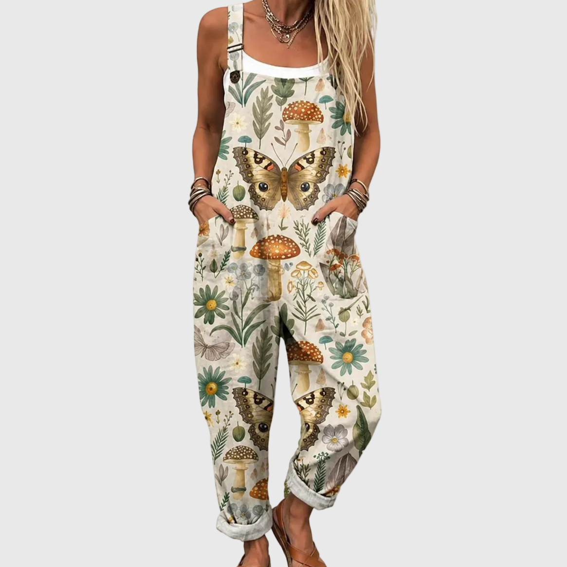 ALVHILD™ | BOTANISK SOMMERFUGL JUMPSUIT