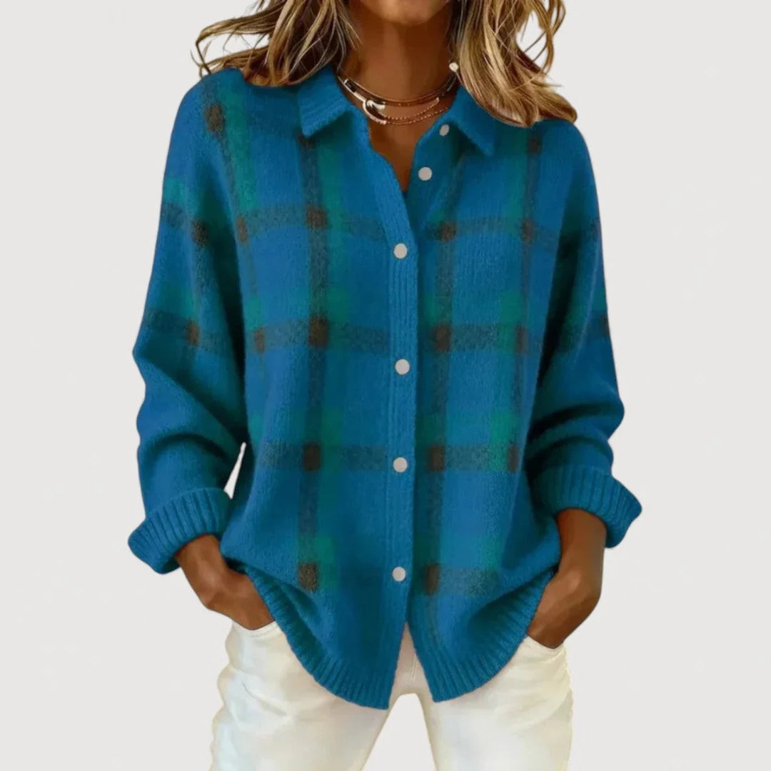 KLARA™ | RUTETE STRIKKECARDIGAN